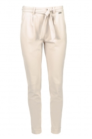 D-ETOILES CASIOPE |   Travelwear pants with tie belt Antigua | cement