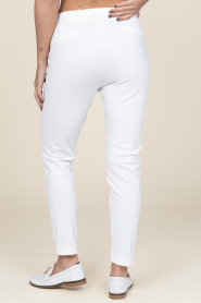D-ETOILES CASIOPE |  Travelwear pants with tie belt Antigua | white  | Picture 8