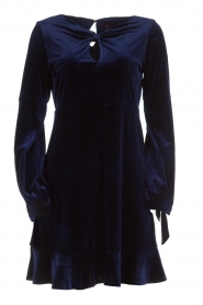 Fluwelen jurk Emily | donkerblauw