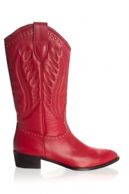 Leren laarzen Jamy | rood