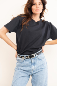 American Vintage :  Boxy T-shirt Fizvalley | black - img2