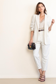 Copenhagen Muse :  High waist barrel trousers Tailor | natural - img2