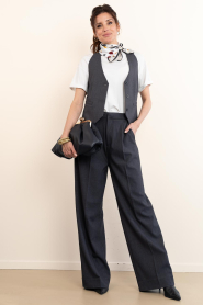 Copenhagen Muse |  High waist trousers Tailor | dark grey | Picture 2