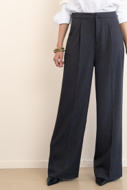 Copenhagen Muse |  High waist trousers Tailor | dark grey | Picture 4