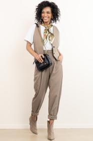 Copenhagen Muse |  High waist barrel trousers Tailor | beige | Picture 3