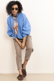 Copenhagen Muse |  High waist barrel trousers Tailor | beige | Picture 4