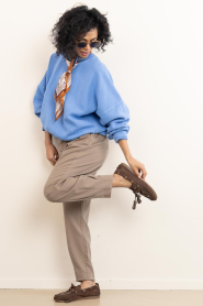 Copenhagen Muse |  High waist barrel trousers Tailor | beige | Picture 5