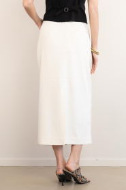 Copenhagen Muse | Kokerrok met split Tailor | naturel | Afbeelding 8