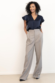 Copenhagen Muse |  High waist trousers Tailor | taupe | Picture 5