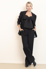 Copenhagen Muse |  High waist wide leg trousers Tailor | black | Picture 3