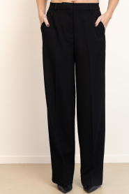 Copenhagen Muse |  High waist wide leg trousers Tailor | black | Picture 4