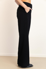 Copenhagen Muse |  High waist wide leg trousers Tailor | black | Picture 5