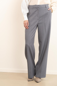 Copenhagen Muse |  High waist wide leg trousers Tailor | grey | Picture 4