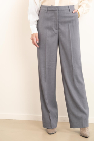 Copenhagen Muse |  High waist wide leg trousers Tailor | grey | Picture 5
