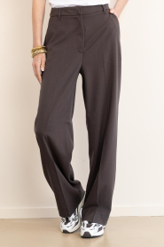 Copenhagen Muse :  High waist wide leg trousers Tailor | brown - img4