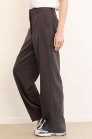 Copenhagen Muse :  High waist wide leg trousers Tailor | brown - img6