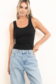 Copenhagen Muse :  Rib stretch top Siv | black - img4