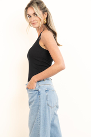 Copenhagen Muse :  Rib stretch top Siv | black - img5