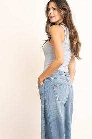 Copenhagen Muse |  Rib stretch top Siv | grey | Picture 5