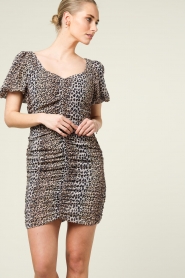 Notes Du Nord |  Leopard dress Fabiola | animal print   | Picture 4