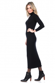 Notes Du Nord |  Finely knitted midi dress Bea | black  | Picture 6