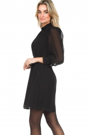 Dante 6 :  Dress with transparant sleeves | black  - img7