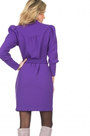 Dante 6 |  Dress with puff sleeves Cassie | purple   | Picture 8