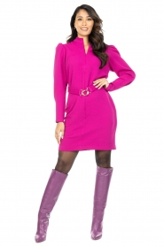 Dante 6 |  Dress with puff sleeves Cassie | pink  | Picture 3