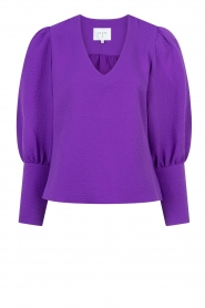 Dante 6 |  Top with puff sleeves Brody | purple   | Picture 1