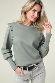 Dante 6 :  Sweater with statement shoulders Verner | green - img4