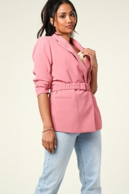 Dante 6 |  Blazer with waistbelt Mémoire | pink   | Picture 4