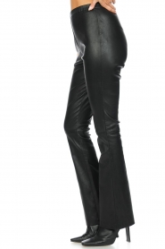 Ibana |  Stretch leather pants New Organdi | black  | Picture 7