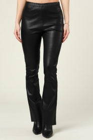 Ibana :  Stretch leather pants New Organdi | black - img4