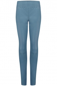 Ibana |  Stretch leather pants Colette | blue