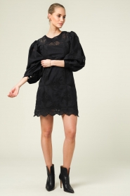 Magali Pascal |  Broderie dress Arti | Black  | Picture 3