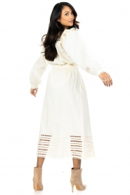 Magali Pascal :  Midi skirt with broderie anglaise Mersej | natural - img8