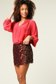 Patrizia Pepe :  Sequin skirt Lizzy | pink - img6