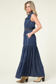 Kocca |  Denim maxi dress Bochta | blue  | Picture 8