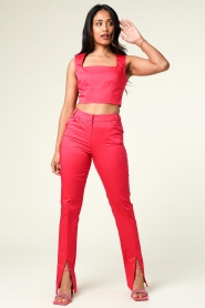Kocca |  Slim-fit trousers Minpera | pink  | Picture 3