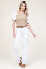 Kocca :  Flared jeans Grazia | white - img5