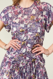 IRO |  Printed dress Janek | Purple  | Picture 8