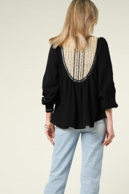 Mes Demoiselles |  Top with neck details Nidia | black   | Picture 8