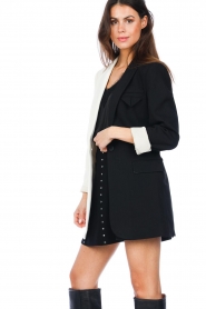 Copenhagen Muse :  Two-coloured blazer Tailor  | black  - img8