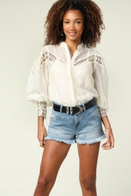 Copenhagen Muse :  Broderie blouse Ultra | natural - img5