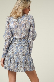 Berenice :  Floral dress Rella | blue - img6
