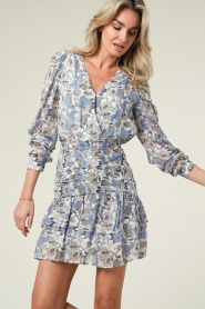 Berenice |  Floral dress Rella | blue  | Picture 2