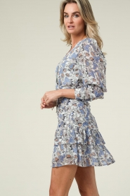 Berenice :  Floral dress Rella | blue - img5