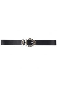  Leather belt Bekky | black