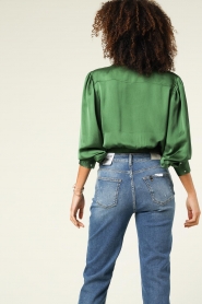 ba&sh |  Satin blouse Feria | green   | Picture 8
