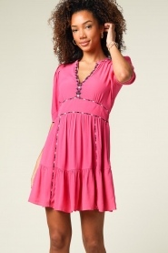 ba&sh |  Dress with embroidery Teresa | pink  | Picture 5